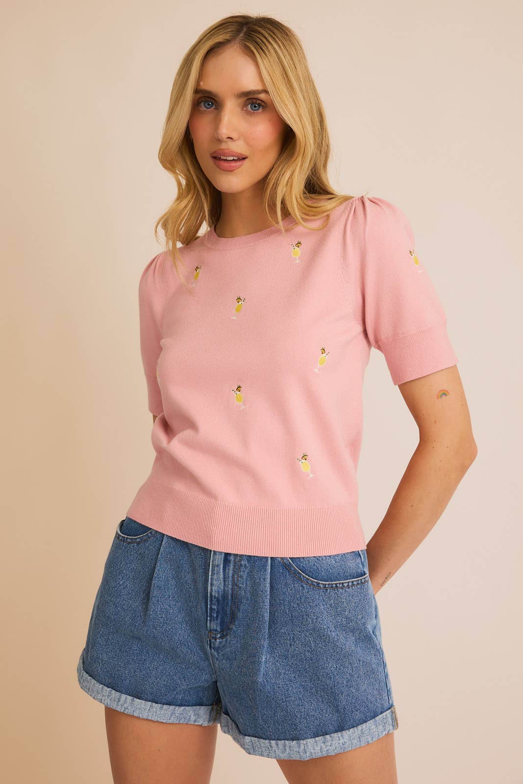 Cabana Cocktails Sweater Top