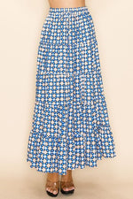 Geo Print Maxi Skirt