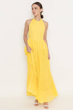 Ray of Sunshine Eyelet Maxi Dress