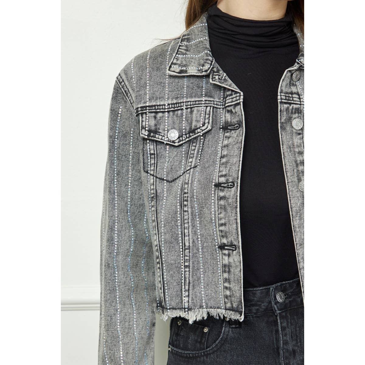 Rhinestone Rodeo Denim Jacket