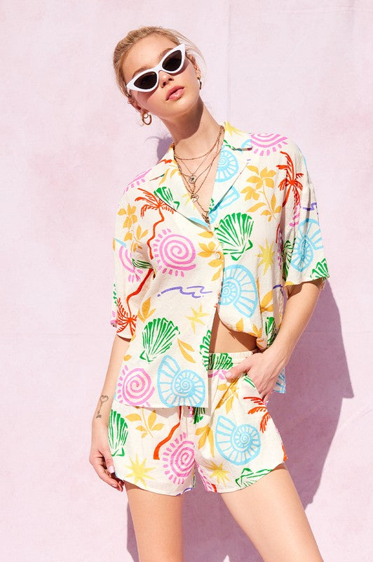 Samba Summer Print Top