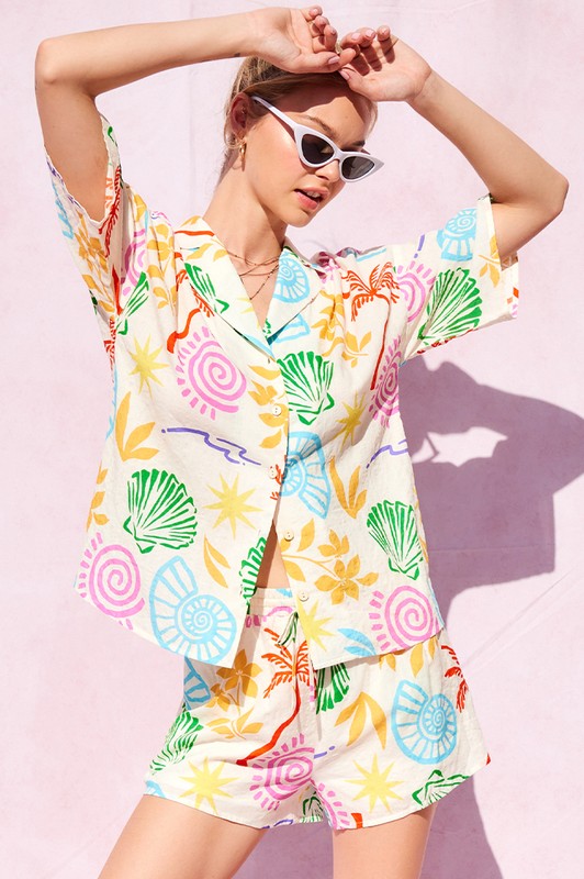 Samba Summer Print Shorts
