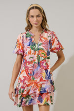 Lush Tropics Ruffle Dress