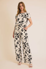 Shadow Garden Floral Print Top