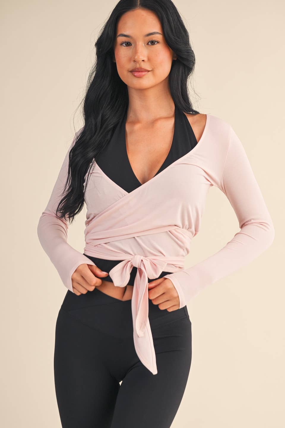Long Sleeve Wrap Top