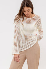 Coastal Chic Crochet Pullover
