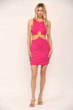Cosmo Twist Cutout Dress