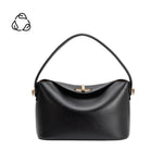 Lana Black Recycled Vegan Leather Crossbody Bag
