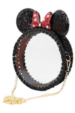 Mouse Ears Clear Crossbody Bag