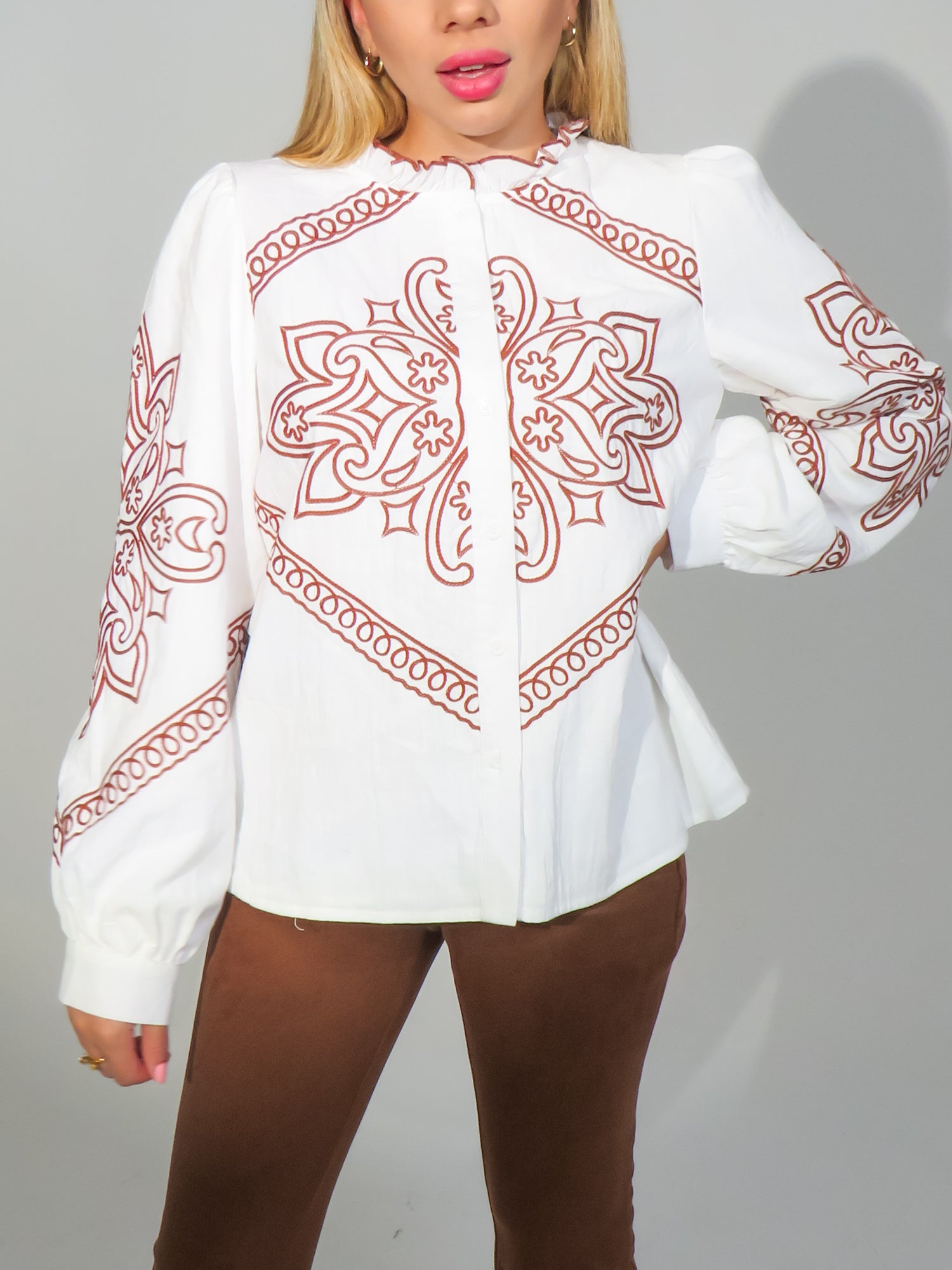 Western Embroidered Top