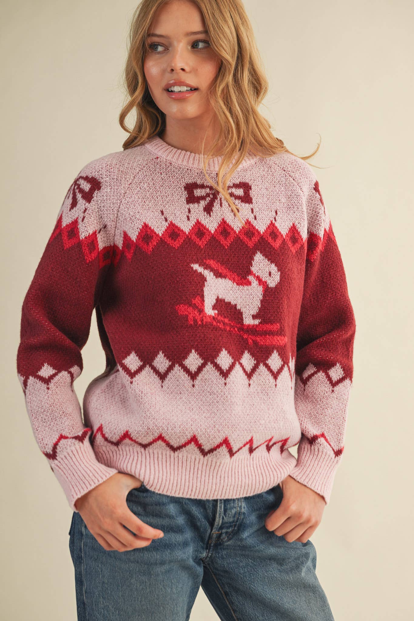 Skiing Scottie Sweater