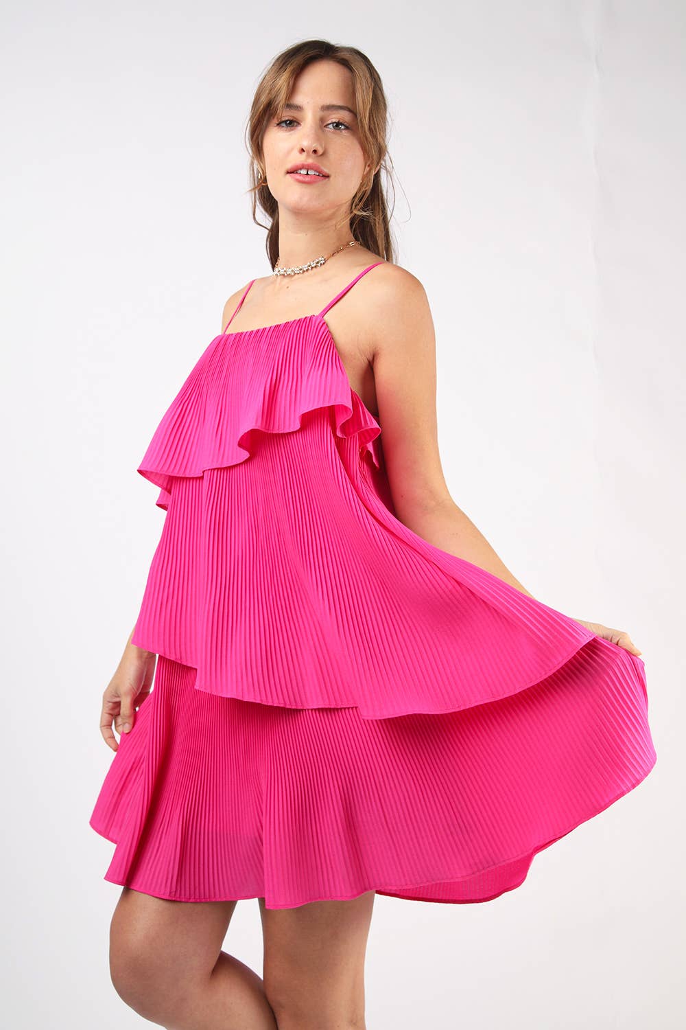 Talk of the Town Tiered Mini Dress
