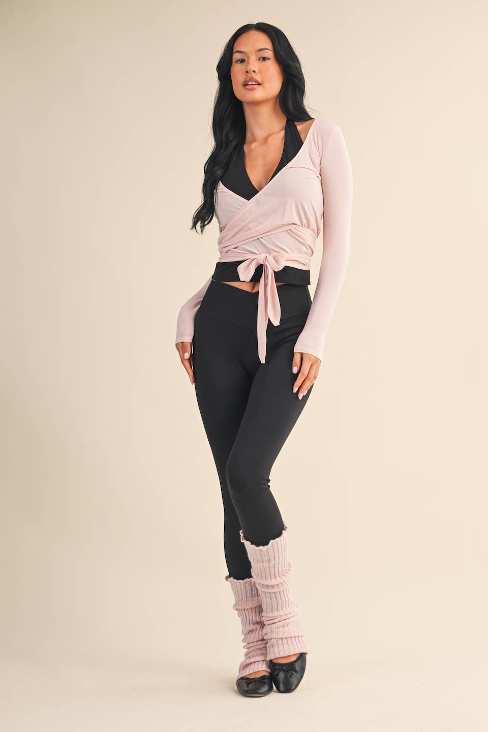Long Sleeve Wrap Top