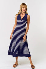 Cape Cod Cutie Stripe Midi Dress