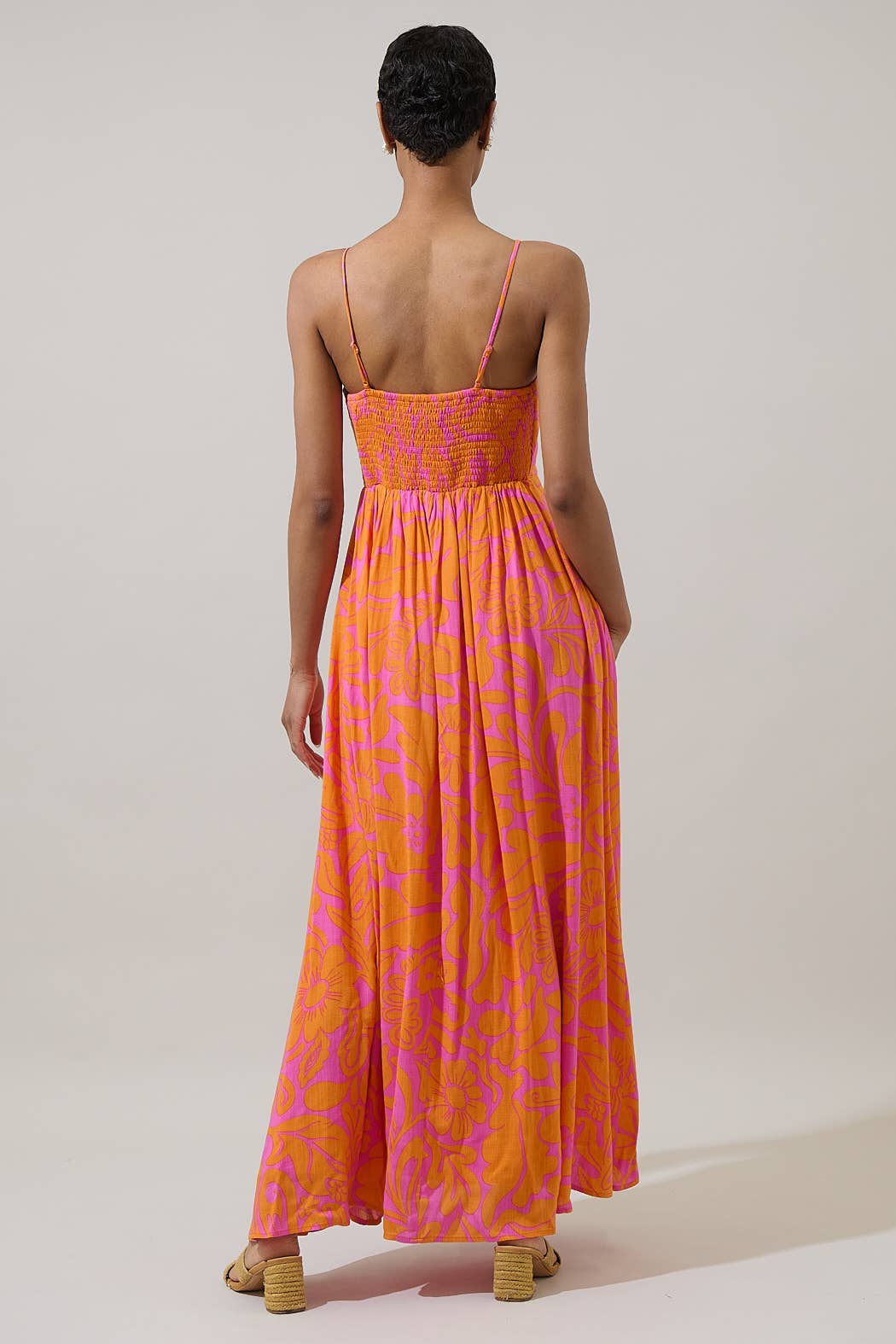 Sunset Getaway Smocked Maxi Dress