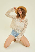 Day Trip Crochet Crop Cardigan