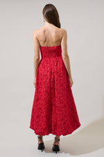 Arielle Jacquard Belle Strapless Maxi Dress