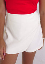 White Wrap Skort