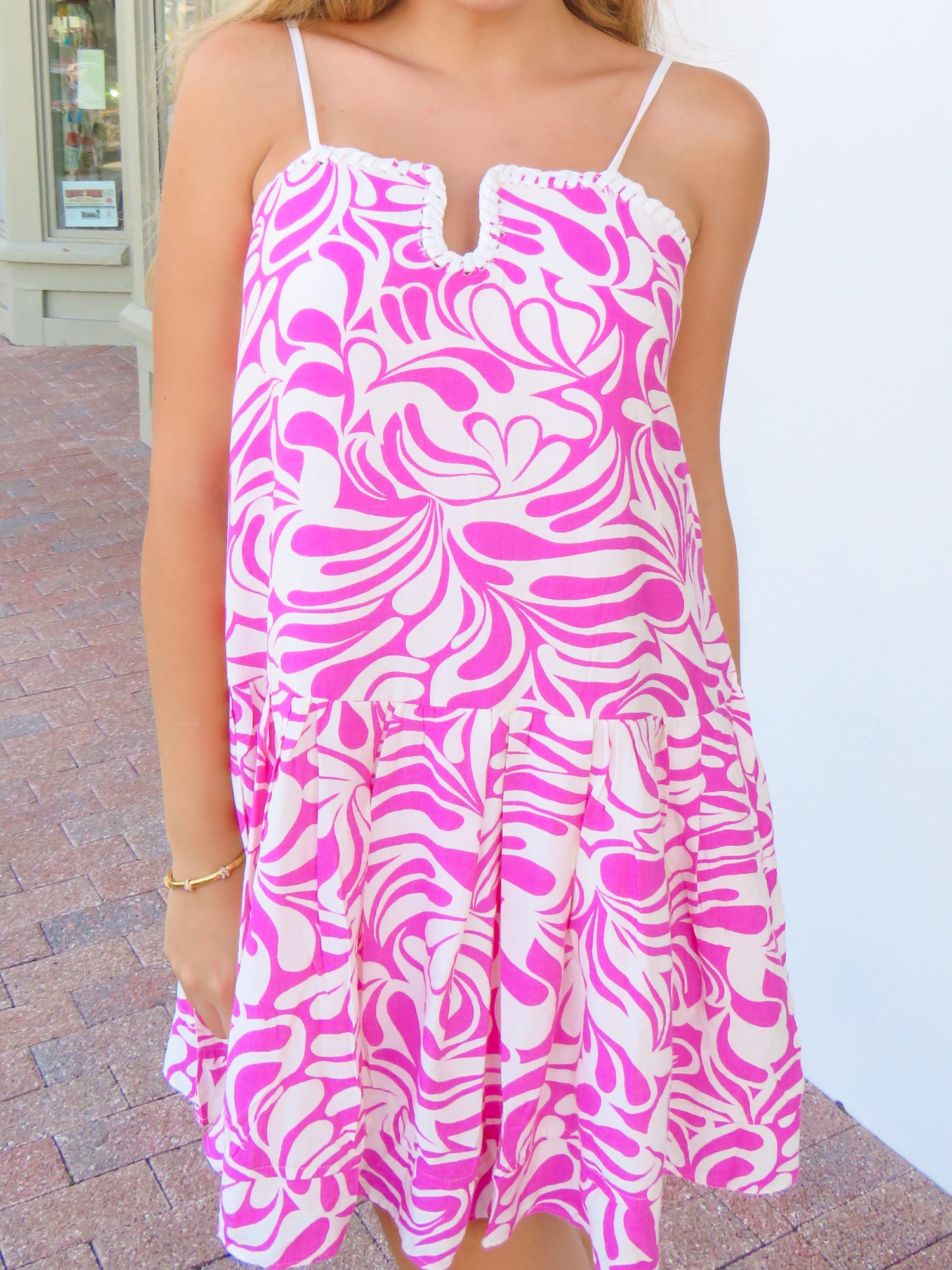 Abstract Swirl Mini Dress