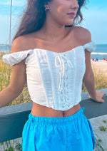 Maggie Lace Up Corset Top