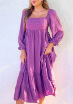 Violet Vibes Midi Dress