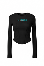 Corset Long Sleeve Tee with Embroidery