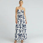Tropical Halter Maxi Dress