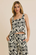 Cabana Casual Square Neck Top