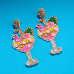 Flamingo Cocktail Earrings