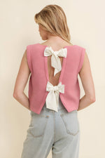 Bow Back Sweater Tank