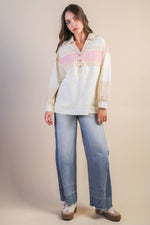 Color Block Oversize Pullover