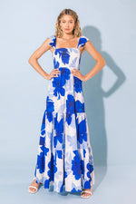 Blue Moves Maxi Dress