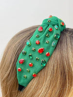 Holiday Top Knot Crystal Headband