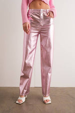 Aviana Metallic Wide Leg Pants