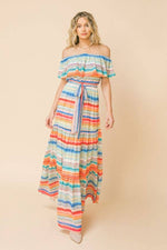Getaway Babe Stripe Maxi Dress