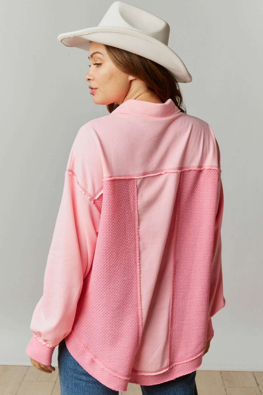 Candie Pink Knit Shacket