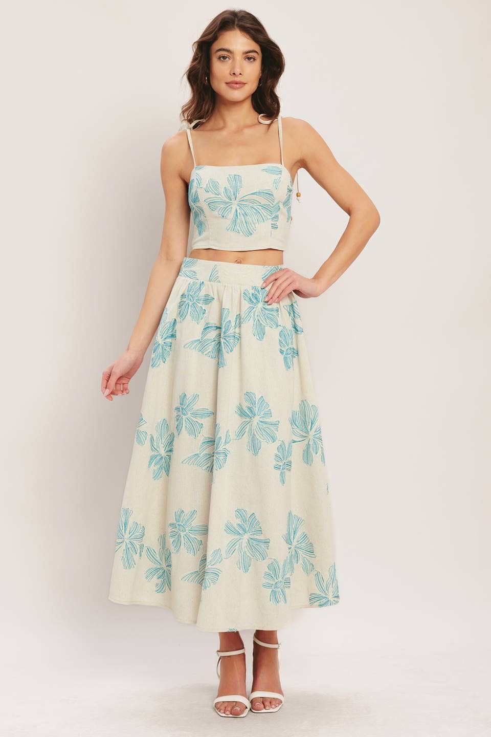 Embroidered Skirt Set