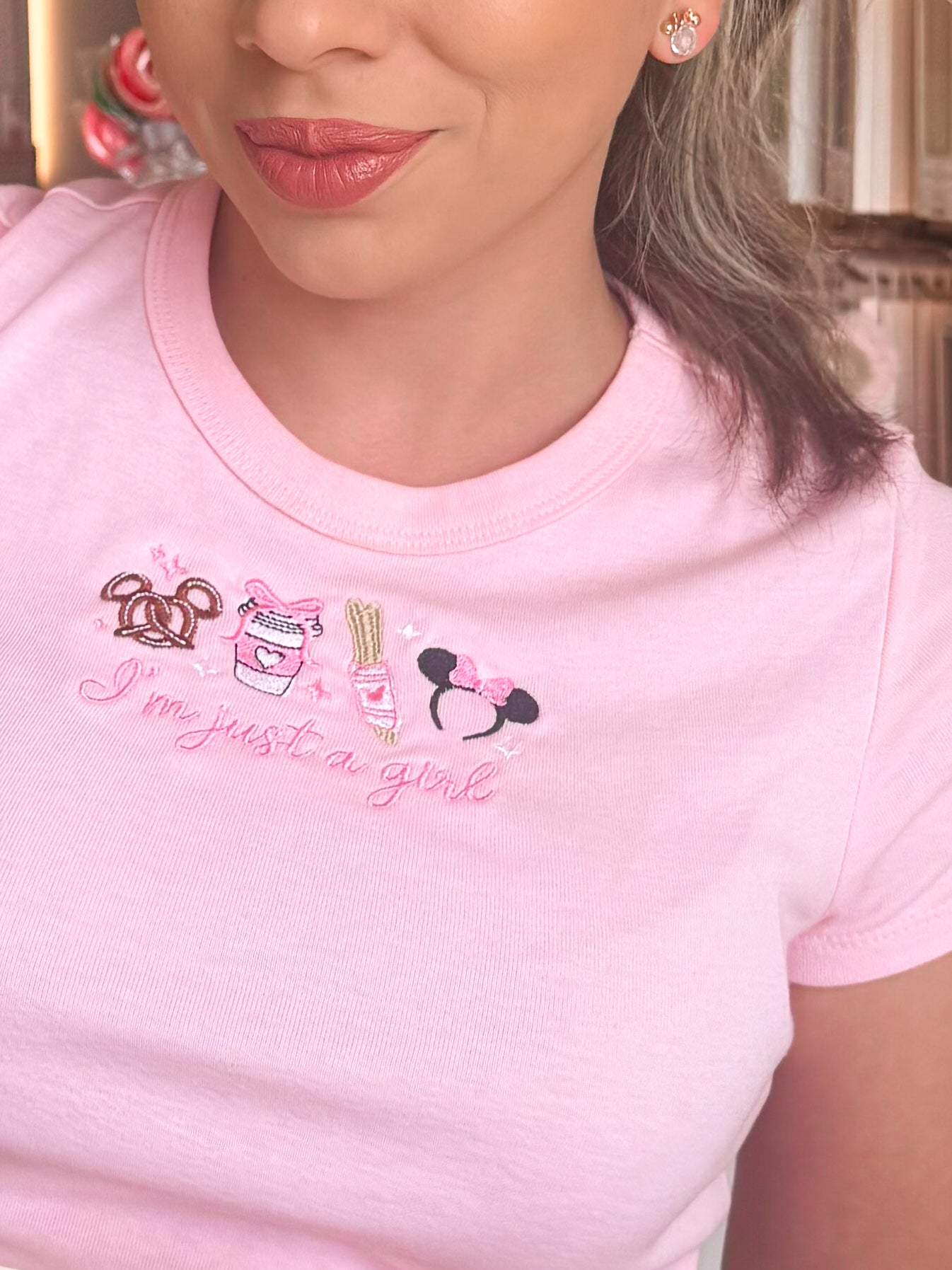Just a Girl Crop Tee