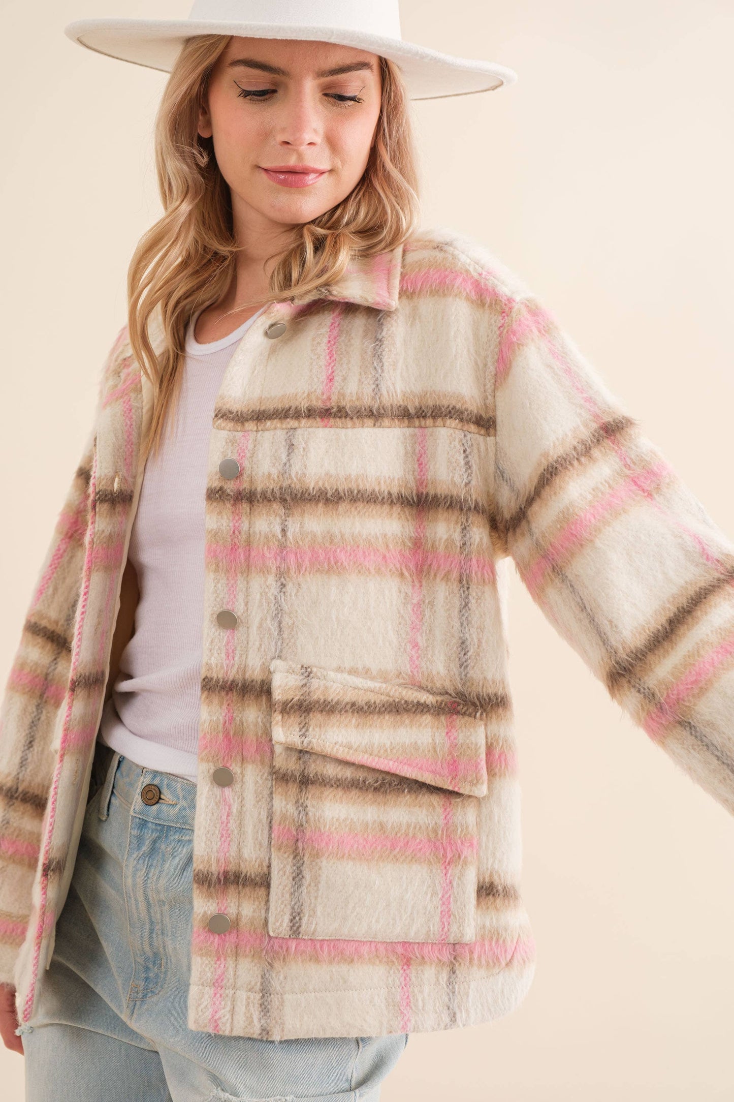 Cozied Up Plaid Jacket