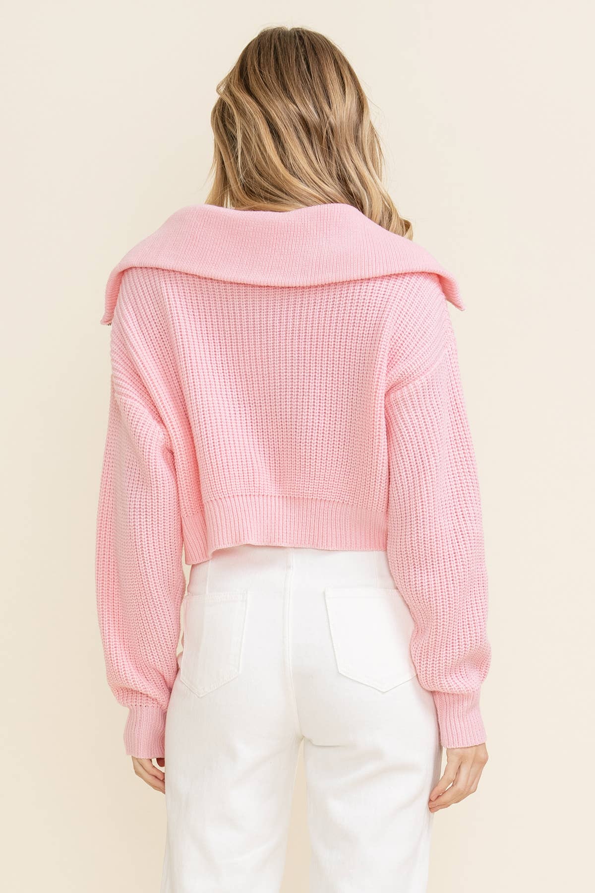 Quarter Zip Sweater Top