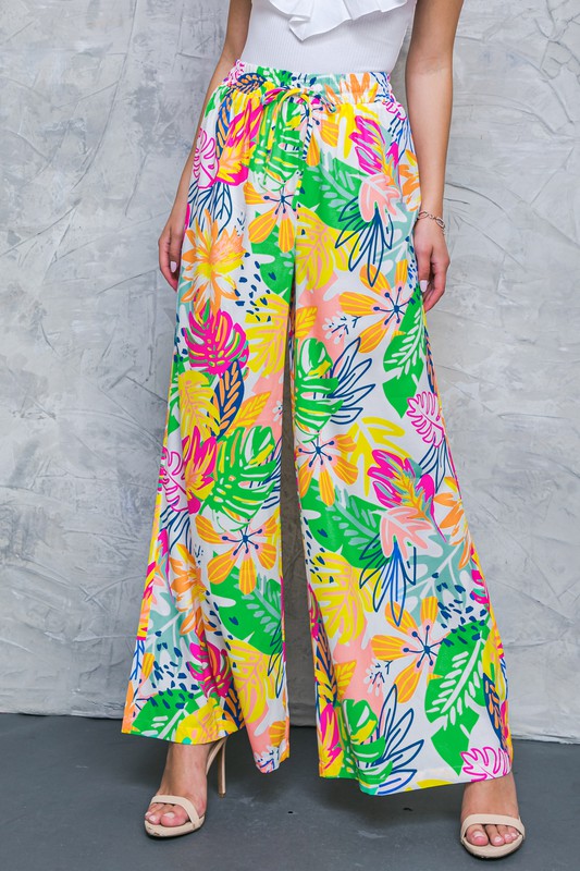 Deco Jungle Drawstring Pant