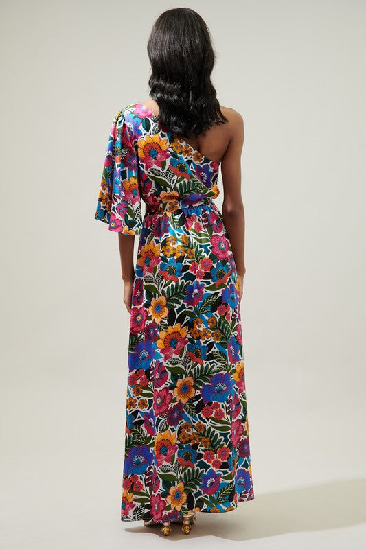 Santa Elena One Shoulder Maxi Dress