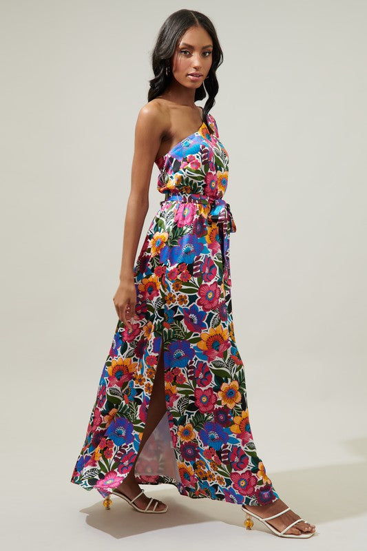 Santa Elena One Shoulder Maxi Dress