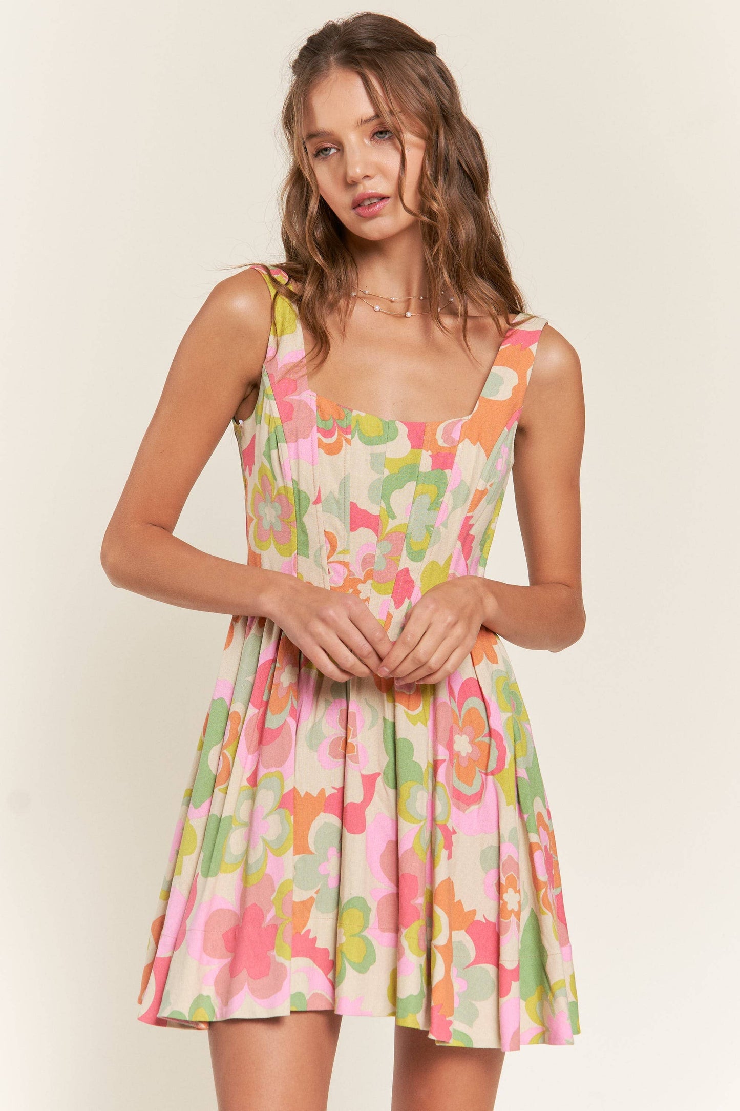 Flirty Florals Mini Dress