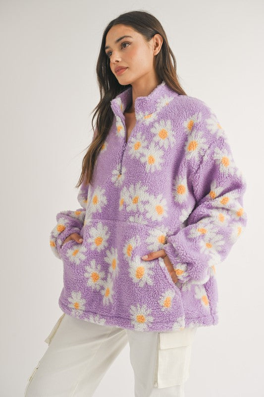 Daisy Fleece Sherpa Half Zip