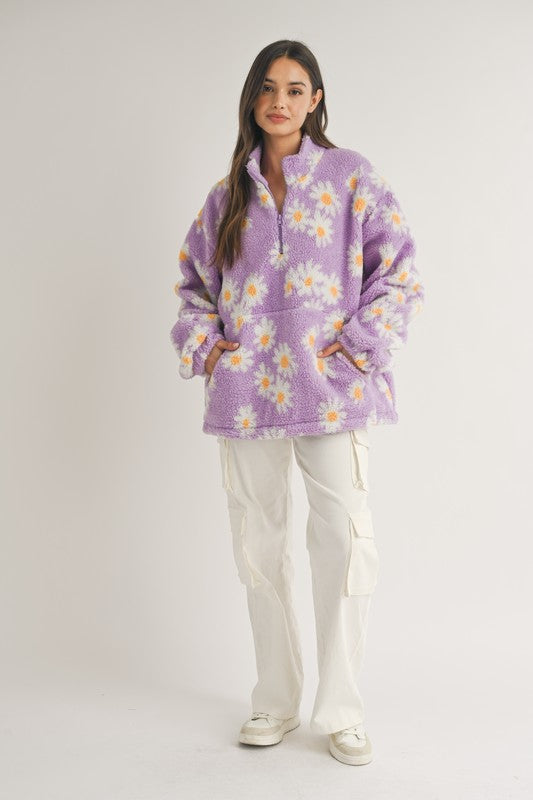 Daisy Fleece Sherpa Half Zip