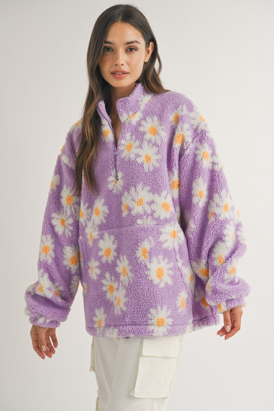 Daisy Fleece Sherpa Half Zip