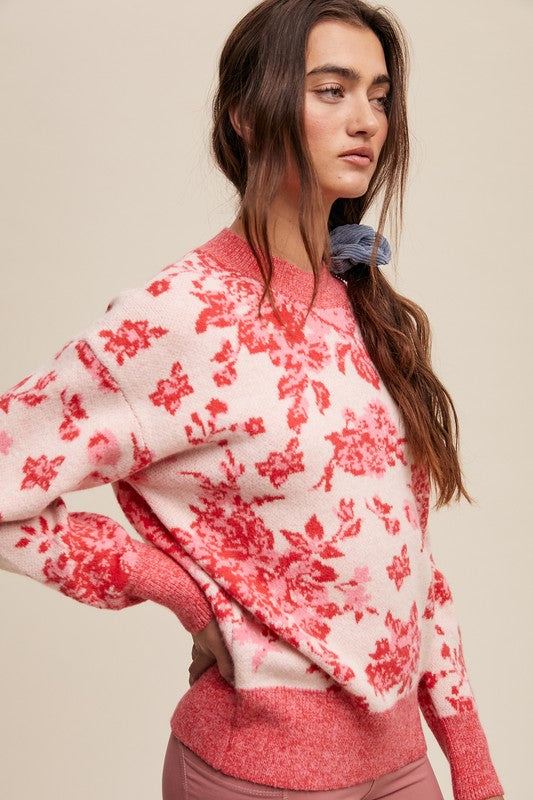 Rosie Floral Print Sweater