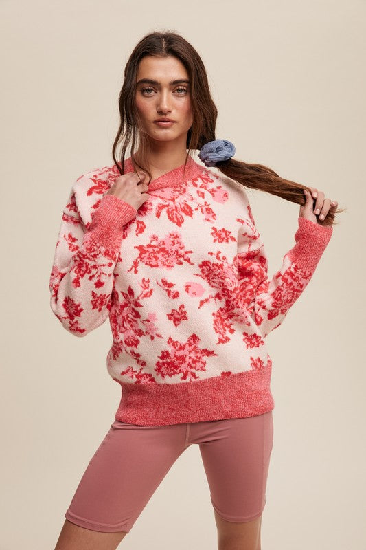 Rosie Floral Print Sweater