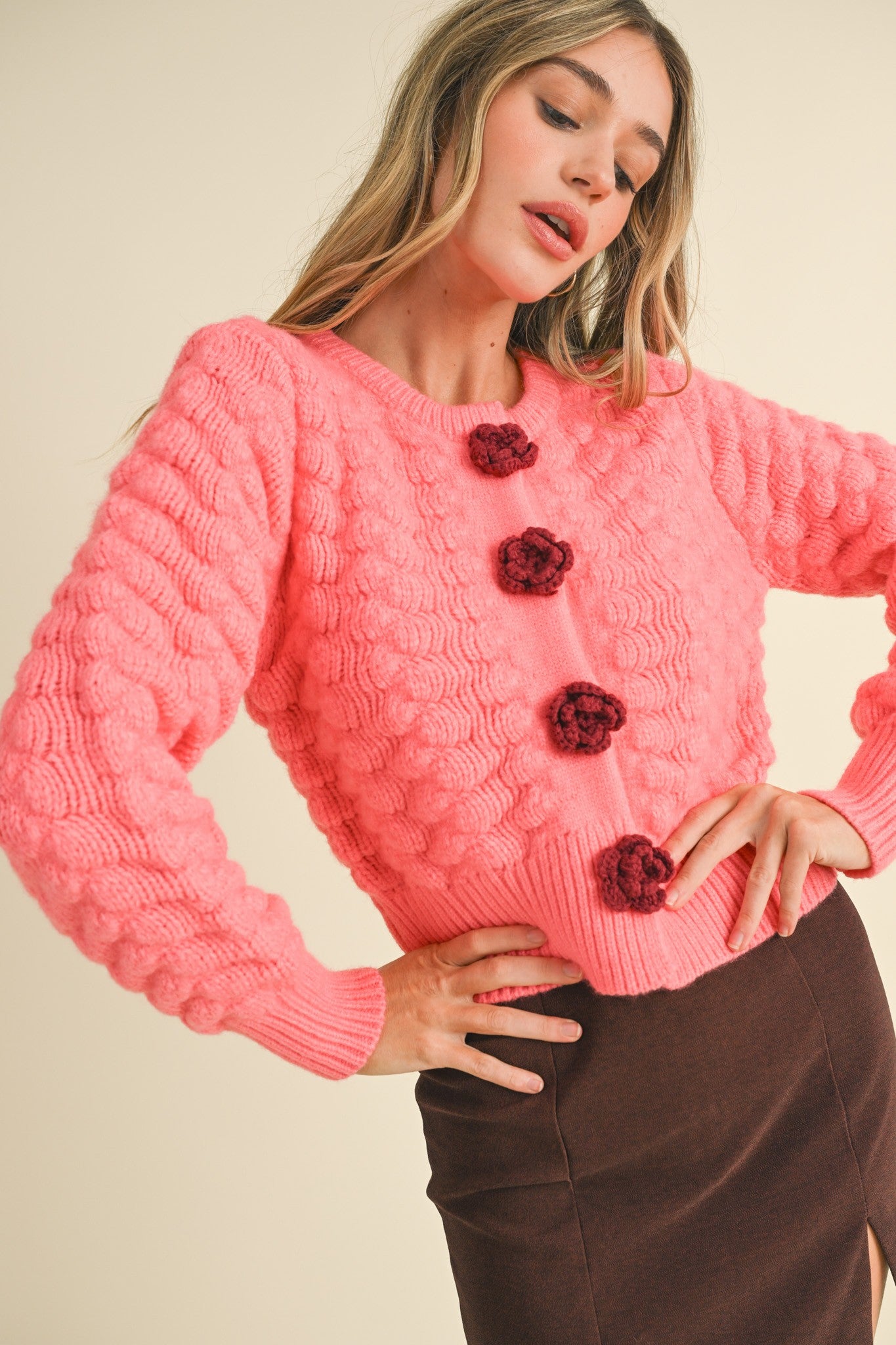 Rosette Cardigan